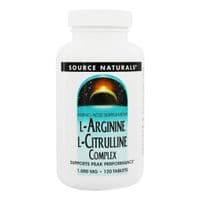Аминокислота Source Naturals L-Аргинин L-Цитрулиновый Комплекс 1000мг, 120 таблеток (SN2043)