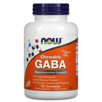 Аминокислота Now Foods GABA (гамма-аминомасляная кислота), Цитрусовый Вкус, 250 г (NOW-00082)