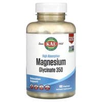 Минералы KAL Магний Глицинат высокой усвояемости, 350 мг, High Absorption M (CAL-39022)