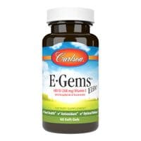 Витамин Carlson Витамин E, 400 МЕ (268 мг), E-Gems Elite, 60 желатиновых капсул (CL00770)