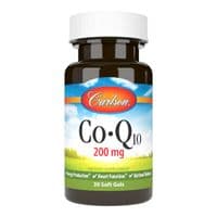 Антиоксидант Carlson Coenzyme Q10, 200 мг, CoQ10, 30 гелевых капсул (CL08250)