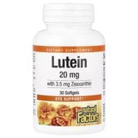 Антиоксидант Natural Factors Лютеин 20 мг, Lutein, 30 желатиновых капсул (NFS-01031)