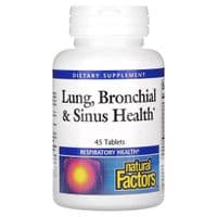 Витаминно-минеральный комплекс Natural Factors Здоровье дыхательных путей, Lung, Bronchial & Sinus Health, 45 таблеток (NFS-03504)