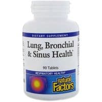Витаминно-минеральный комплекс Natural Factors Здоровье Дыхательных Пути, Lung, Bronchial & Sinus Health, 90 Таблет (NFS-03505)