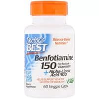 Антиоксидант Doctor's Best Бенфотіамін 150 + альфа-ліпоєва кислота 300, Benfotiamine 150 + Alph (DRB-00251)