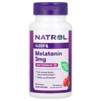 Аминокислота Natrol Мелатонин быстрорастворимый, 3 мг, вкус клубники, Melatonin, (NTL-06076)
