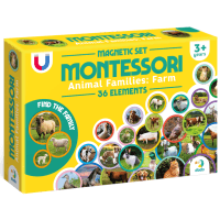 Магнітний набір Монтесорі Родини тварин: ферма