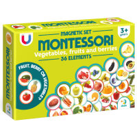Магнітний набір Монтесорі Овочі, фрукти і ягоди