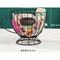 Блюдо VIVA LACY CUP BLACK д/фруктів/19.5x14x10.5 см (B090062)