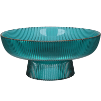 Блюдо VIVA EDGE GREEN д/фрукт.на ніжці/ 26.5х11 см (B100063)