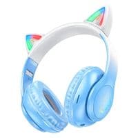 Навушники HOCO W42 Cat ears BT навушники Crystal Blue