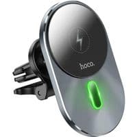 Держатель для мобильного с БЗУ HOCO CA91 Magic magnetic wireless fast charging car holder Gray