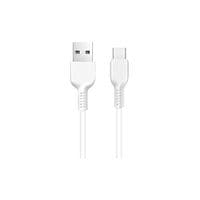 Кабель HOCO X20 USB to Type-C 3A, 2m, PVC, TPE connectors, White