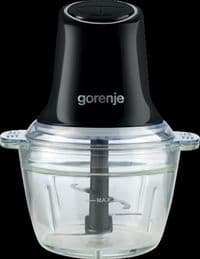 Подрібнювач Gorenje, 500Вт, чаша-1000мл, скло, чорний