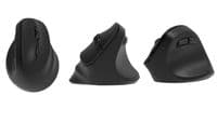 Мышь 2E MF325 Silent, WL/BT, вертикальная, черный