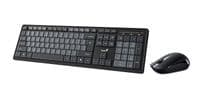 Комплект клавиатура и мышь Genius KM-8200, WL, EN/UKR, черный