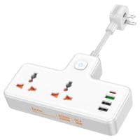 Сетевой удлинитель HOCO AC12 Reise 2-position expansion socket(PD30W/1C3A) (US) White
