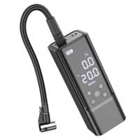 Автомобильный насос HOCO ZP7 Maddy portable smart air pump(5000mAh) Black