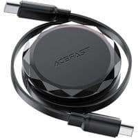 Кабель ACEFAST C13-03 USB-C to USB-C dual retraction charging data cable Black