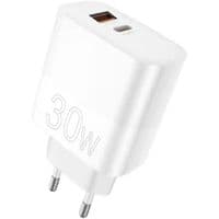Зарядний пристрій WUW-C208 30W PD USB-C + USB QC3.0 18W white