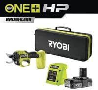 УЦІНКА! Секатор акумуляторний Ryobi ONE+ HP RY18SCXA-120T 18В акб 1х2А·год ЗП d різа 28мм 0.83кг кейс