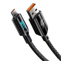 Кабель Gelius Screen GP-UCN008 USB-A to Type-C Black (1.2m) (30W)