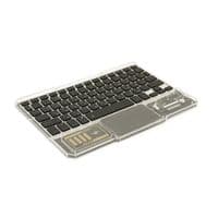 Клавиатура беспроводная YT-K333, раскладная, 78 клавиш, Touchpad, (Eng/Pyc), 2.4G, встроенный аккумулятор, 245x165mm, Black/Transparent, Box