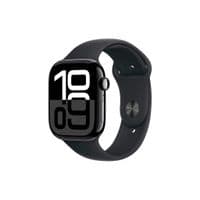 Apple Watch Series 10 GPS 46mm Jet Black Aluminium Case with Black Sport Band - M/L,Model A2999