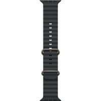 49mm Black Ocean Band - Natural Titanium Finish