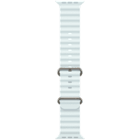 49mm Ice Blue Ocean Band - Natural Titanium Finish