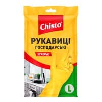 Перчатки хозяйственные Chisto Strong Латексные 1 пара L (4820164153482)