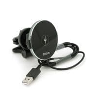 Автодержатель Yesido C131+ Wireless Charging 15W, крепление на решетку, магнит, Black, Box