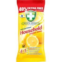 Салфетки для уборки Green Shield Household антибактериальные для бытовых поверхностей 70 шт. (5060110225316)
