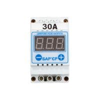 Цифрове реле напруги Бар'єр Київ 30А на Din-рейку