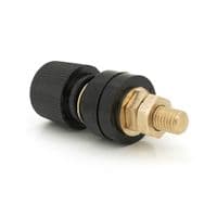 Медная винтовая клема 10mm черная