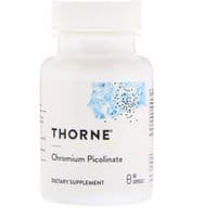 Минералы Thorne Research Хром Пиколинат 500 мкг, Chromium Picolinate, 60 капсул (THR-25502)