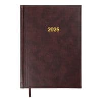 Тижневик Buromax датований 2025 BASE (Miradur) A5 бордовий (BM.2108-13)