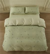 КПБ 2,0сп Ardesto Gloria, підковдра 200х220см, простирадло 230х240см, наволочки (2) 50х70см, 100% бавовна, сатин, панди, зелений