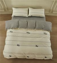 КПБ 2,0сп Ardesto Gloria, підковдра 200х220см, простирадло 230х240см, наволочки (2) 50х70см, 100% бавовна, сатин, панди, клітинка