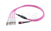Комбінований оптичний патчкорд MPO/4x2LC-8MMF-OM4-х
