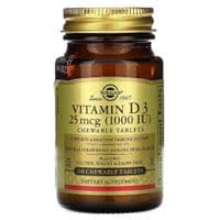 Витамин Solgar Витамин D3, Холекальциферол, Vitamin D3, Cholecalciferol, 25 (SOL-54956)