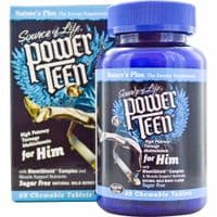 Мультивитамин Natures Plus Мультивитамины для Ребят, Вкус Лесных ягод, Power Teen, 6 (NAP-30002)