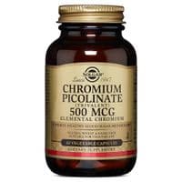 Мінерали Solgar Хром Пиколинат, Chromium Picolinate, 500 мкг, 60 капсул (SOL00871)