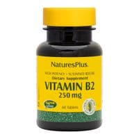 Вітамін Natures Plus Рибофлавін, Вітамін B-2, 250 Мг, 60 Таблеток (NAP-01635)