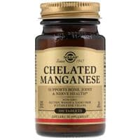 Минералы Solgar Марганец, Chelated Manganese, 100 таблеток (SOL-00720)