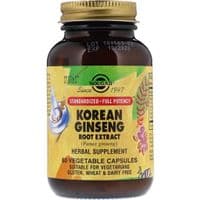 Травы Solgar Корень Женьшеня (Экстракт), Korean Ginseng Root Extract, 60 (SOL-04138)