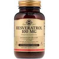 Антиоксидант Solgar Ресвератрол, Resveratrol, 100 мг, 60 вегетарианских капсул (SOL-02335)