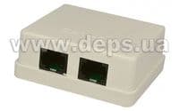 Розетка RJ-45 зовнішня двопортова Cor-X UC-2208B