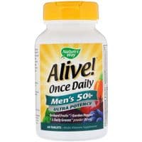 Мультивитамин Nature's Way Мультивитамин для Мужчин 50+, Alive! Once Daily, Men's 50 (NWY-15691)