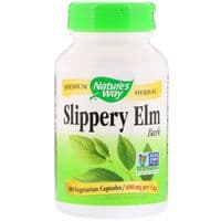 Травы Nature's Way Скользкий Вяз, Slippery Elm Bark, 400 мг 100 капсул (NWY-17100)